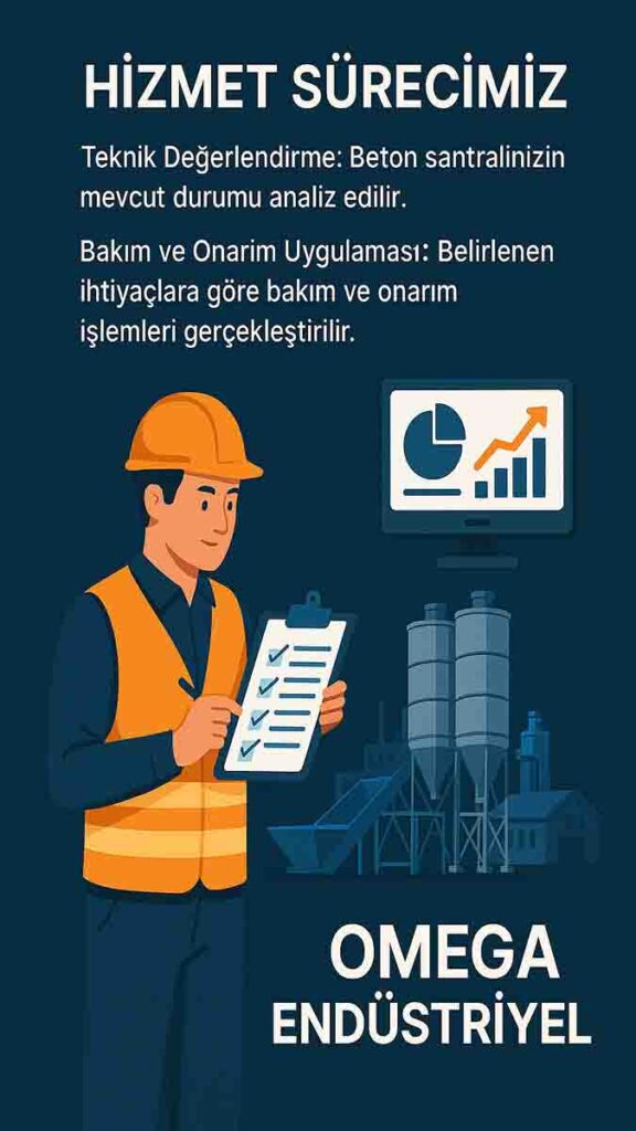 Beton Santrali Montajı, Redüktör tamir bakımı, Silo Ekipmanları, Çimento - 006