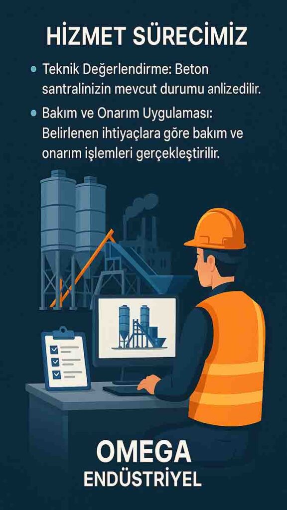 Beton Santrali Montajı, Redüktör tamir bakımı, Silo Ekipmanları, Çimento - 008